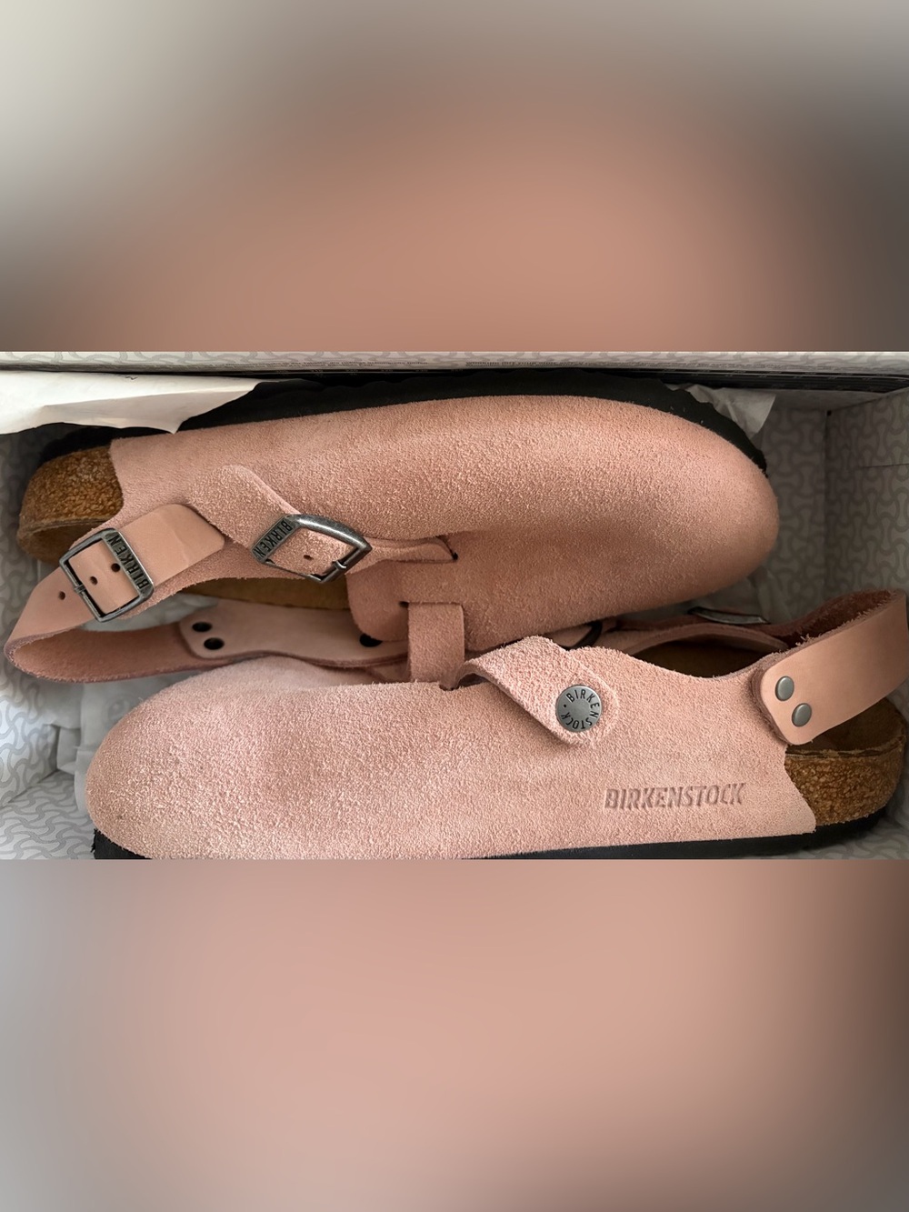 Birkenstock Tokio Suede Leather Clogs – Pink Clay – EU 38 W 7–7.5 – VGUC